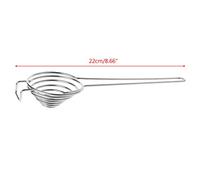 qiuxiaoaa Oeuf en Acier Inoxydable Sparateur Filtre Jaune Oeuf Gadgets De Cuisine Tamis Outil Chaud Oeuf Outils Argent