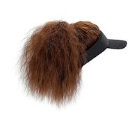 QIUYI Bonnet de poisson pour femme - Extensions de cheveux synthétiques - Bonnet de baseball avec cheveux attachés crépus bouclés ondulés réglables (C, taille unique)