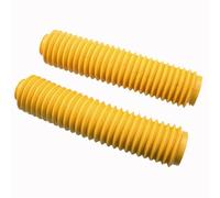 QIUYMGFG Caches de Fourche Moto Fourche de Moto 40 mm, Soufflet en Caoutchouc Jaune, Housse Anti-poussière Universelle pour Moto Tout-Terrain Capuchon d'écrou de Tige