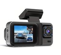QIUYMGFG Caméra de Bord Caméra embarquée pour Voiture, boîtier Noir, enregistreur vidéo DVR 1080p, caméra de recul pour véhicule Caméra Voiture(3 Lens Hardwire kit,with 64G TF Card)