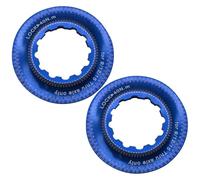 QIUYMGFG Couvercle Verrouillage Central de Disque vélo, Anneaux de Verrouillage Central pour Frein à Disque, Rotor sur disques de moyeu de Verrouillage Central(Blue)