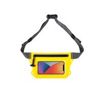 QIUYMGFG Dry Bag Sac Banane étanche avec Ceinture réglable, Sac Sec Tactile, Double Poche intérieure pour la Natation Sac de Sport avec(Yellow)