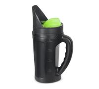 QIUYMGFG épandeurs de Jardin Épandeur de semences portatif Semoir Manuel pour Gazon Tailles d'ouverture réglables Engrais pour Gazon jusqu'à 80 oz pour Glace salée Semoir