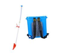 QIUYMGFG épandeurs de Jardin Épandeur d'engrais Manuel 25L Outil de semis de Jardin Pulvérisateur d'engrais Épandeur d'engrais Multifonction pour pelouse Semoir(Single Hole)