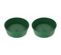 QIUYMGFG épandeurs de Jardin Tamis de Jardin en Plastique Outil de Jardin Tamis à Sol à Mailles Fines Outil de tamisage Tamis à Sable minier pour Sol Maille à Pierre Semoir(2Pcs)