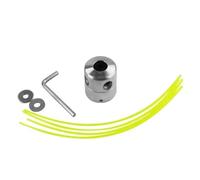 QIUYMGFG épandeurs de Jardin Tête de Coupe Universelle en Aluminium avec Quatre Lignes de Coupe Outils de Jardin pour la Coupe de l'herbe à Essence Semoir