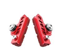 QIUYMGFG Étendre Les Plaquettes de Frein Roue en Carbone Chaussures de Frein silencieuses VTT Route Pliant vélo plaquette de Frein étendre Adaptateur(Carbon Red Red)