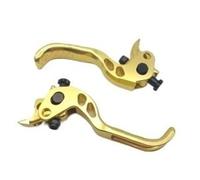 QIUYMGFG Poignée de Levier de Frein adaptée à Shimano SLX M6100 XT M8100, Accessoire de réparation de Remplacement de Frein hydraulique(A Pair of Golden Bra)
