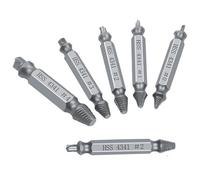 QIUYMGFG Presse à buselures Kit d'extracteurs de vis endommagées, 6 pièces, extracteur Goujons, kit d'outils réparation têtes cassées Roulement Douilles