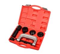 QIUYMGFG Presse à buselures Kit d'outils d'entretien de rotule 4 en 1, Presse à Cadre C, véhicules 2 et Roues motrices, extracteur goupille d'ancrage Frein Camion Roulement Douilles