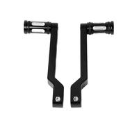 QIUYMGFG Sélecteur Vitesse Gear Shifter en Métal Kit de levier de vitesse chromé/noir, 2 pièces, pédale de levier de vitesse, compatible avec les accessoires de moto FL Softail Touring(Black)