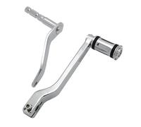 QIUYMGFG Sélecteur Vitesse Gear Shifter en Métal Levier de vitesse de moto, repose-pieds, pédale de talon, commandes avancées, compatible avec Harley Softail Heritage Breakout 114(C-Chrome)
