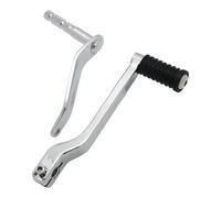 QIUYMGFG Sélecteur Vitesse Gear Shifter en Métal Levier de vitesse de moto, repose-pieds, pédale de talon, commandes avancées, compatible avec Harley Softail Heritage Breakout 114(A-Chrome)