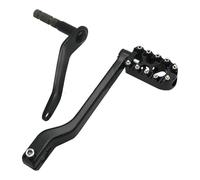 QIUYMGFG Sélecteur Vitesse Gear Shifter en Métal Levier de vitesse de moto, repose-pieds, pédale de talon, commandes avancées, compatible avec Harley Softail Heritage Breakout 114(D-Black)