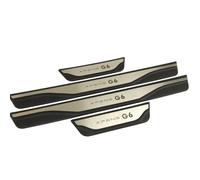 QIUYU2024 4pcs Protections de Seuil de Porte pour Xpeng G6 2023-2025, Protecteur de seuil de Porte Anti-Rayures Panneau de Protection intérieure en Acier Inoxydable