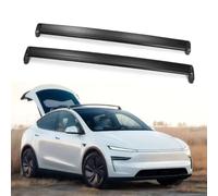 QIUYU2024 Galeries de Toit Barre transversale verrouillable en Alliage d'aluminium pour Tesla Model Y Juniper 2025 2026, Porte-Bagages de Toit de Voiture pour canoë, Kayak, vélo, Voyage