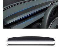 QIUYU2024 Garniture de Tableau de Bord et de Grille d'aération Console Centrale pour Tesla Model Y Juniper 2025 2026, Décoration autocollante pour Grille d'aération du Tableau de Bord en ABS,Black