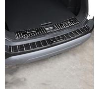 QIUYU2024 Protection Pare Choc Voiture pour X-Trail T33 2022 2023 2024, Protecteur de Pare-Chocs Arrière en Acier Inoxydable, Protecteur de Seuil de Porte, Protection Porte Coffre Voiture