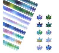 Qivine 10Pcs Vinyle Adhesif, 25×30,5 Vinyle Thermocollant Permanent, Flex Thermocollant pour Tissu, Facile à Couper, pour Vêtements, Tasses, Cadeaux de Bricolage