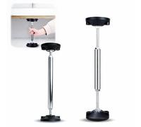 Qivine 2 Pièces Barres de Support Télescopiques, Réglables de 38cm à 52 cm, Support de Poteau Supporte Jusqu'à 300 kg, Pied de Poteau Reglable Courts pour Armoires Murales, Armoires TV (38-52cm)