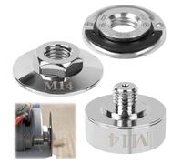 Qivine 3 Pièces Adaptateur X-Lock sur Filetage, Kit Adaptateur X Lock à Changement Rapide en Acier Inoxydable, Accessoire pour Meuleuses d'angle pour Forets Diamantés, Couteaux de Coupe (5/8"-11)
