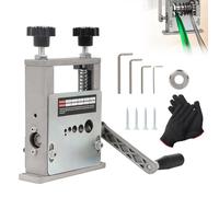 Qivine 6 Trous Denudeur Cable Electrique, 3-17 mm Machine a Denuder Manuelle ou Perceuse, Denudeuse Fil de Cable Electrique avec Lames de Rechange pour Recyclage des Fils, Cuivre