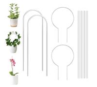 Qivine 8 Pièces Tuteur Plante Grimpante, Acrylique Treillis pour Plantes Grimpantes, Forme en U et Arc de Cercle Support Plante Grimpante, 40cm Tuteur pour Pot, Intérieur, Extérieur