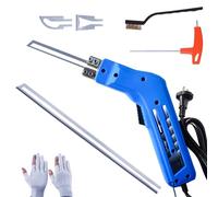 Qivine Coupe Polystyrène Electrique, 220 V Coupe Polystyrène Fil Chaud 50~600 ℃, Découpe Polystyrène avec 4 Lames, avec Système de Refroidissement, pour EPS KT EVA PU Caoutchouc Tissu