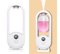 Qivine Distributeur automatique Spray Désodorisant Diffuseur Parfum Environnement avec Double Affichage Distributeur de Déodorant Environnement Automatique Réglable Surround à 360° pour Maison Cuisine