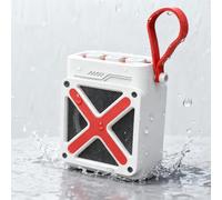 Qivine Enceinte Bluetooth Portable, Bluetooth Speaker avec Surround Stéréo à 360°, Haut Parleur Bluetooth Étanche avec Entrée TF, 6 Heures d'autonomie, Idéal pour Voyages, Sport, Fêtes