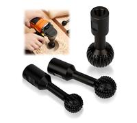 Qivine Fraise Rotative Sphérique pour Bois, 3 Pièces Ball Gouge en Acier au Carbone Ø 25 mm + 30 mm + 40 mm, Fraise a Spherique pour Meuleuse d'angle, pour Graver Poncer sur Bois (Filetage M14)