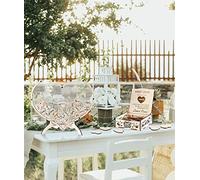 Qivine Livre d'or de Mariage en Bois avec 100 Cœurs pour la Signature, Cadeaux Commémoratifs, Décoration Rustique pour Le Mariage, pour Mariage Fête de Fiançailles Anniversaire (Amore)