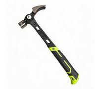 Qivine Marteau Multifonction 3-en-1 avec Support Magnétique pour Clous, Arrache-Clou Courbé, Marteau de Menuisier Antidérapant, Outil Professionnel pour Travail du Bois, Bricolage, Charpente et Rénova