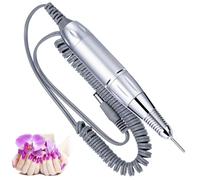 Qivine Poignée de Perceuse à Ongles Électrique, 35000 RPM Ponceuse Ongles Remplacement à Électrique, Ponceuse Ongles Professionnelle Vitesse Réglable, pour Lisser et Polir les Ongles