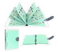 Qivine Présentoir à Épingles en Feutre pour Badge, Présentoir à Épingles en Velours avec Couvercle en PVC Transparent, peut Contenir 350 Épingles, pour Épingles et Médailles à Collectionner (Vert)