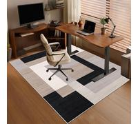 Qivstxug Tapis Chaise de Bureau, Tapis de Protection pour Chaises sur roulettes, Protège Sol sous Chaise 130 x 160 cm, Tapis pour Fauteuil, Tapis Gaming Sol pour Sols durs, Tapis Sol Bureau Gaming