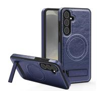 QIWEIQING Coque Anneau Rotatif à 180 Degrés pour Samsung Galaxy S22 Compatible avec MagSafe, Housse Étui Fine Antichoc avec Magnétique Support Porte-Anneau pour Samsung Galaxy S22. Bleu WDZ