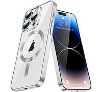 QIWEIQING Coque Magnétique pour Samsung Galaxy A16 5G Housse de Protection Sécurité Magnétique, Translucide Mat Anti-Jaune Ultra Mince Coque pour Samsung Galaxy A16 5G. Silver YIX