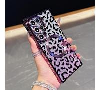 QIWEIQING Coque pour Samsung Galaxy S24 Ultra pour Filles Femmes, Brillant Paillette Housse Caméra Protection Compatible avec Mag-Safe TPU Souple Etui pour Samsung Galaxy S24 Ultra. Purple BW