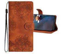 QIWEIQING Coque Samsung Galaxy A26 Housse, Bookstyle Étui Motif Coloré Imprimé Housse PU Etui en Cuir Portefeuille de Protection Etui à Rabat pour Samsung Galaxy A17 5G / A26 .Marron XYH