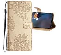 QIWEIQING Coque Samsung Galaxy A32 5G Housse, Bookstyle Étui Motif Coloré Imprimé Housse PU Etui en Cuir Portefeuille de Protection Etui à Rabat pour Samsung Galaxy A32 5G .Doré XYH
