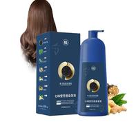 Qiweitang Hair Dye Shampoo, Qiweitang Hair Dye Shampoo Black Brown, Caviar Hair Colour Cream, Caviar Protein, Natural Plant for Women Men (Coffee)