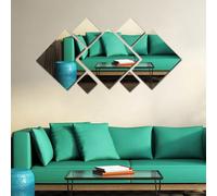 Qiwenr Miroire Deco Murale pour Salle de Bain, Rond Muraux Autocollants pour Chambre Intérieur, Stickers Acrylique Miroir, Ronds en Acrylique Sticker, Acrylique Rondes Sticker Mural pour (Argent)