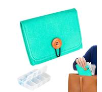Qiwieod Boîte À Pilules | Boîte De Voyage Hebdomadaire De Grande Capacité | de Rangement 7 Jours pour Comprimés | pour Maison Bureau Sport Vacances Outdoor Hommes Femmes Seniors