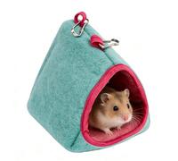 Qiwieod Hamac pour Hamster,Nid d'hiver avec Crochet de Suspension | Petit hamac pour Hamster pour Cage - pour Balcon, Salle de Classe, Salon, Chinchilla, Écureuil