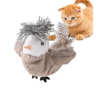 Qiwieod Jouet Interactif Pour Chat Oiseau Gazouillant | Jouet D'Exercice Interactif Pour Chat D'Intérieur | Accessoire D'Activité Volant Et Bougeant Pour Jeu - Coin Animal Domestique Anniversaire Noël