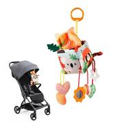 Qiwieod Jouets Bébé Pour Siège Auto | Accessoires De Hochet Grinceur En Peluche | Jouet Mobile D'Éveil Précoce Avec Clip | Pour Poussette Voiture Berceau Couffin Voyage Garçons Filles Âgés De 0 À 12