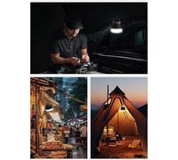 Qiwieod Lampes De Camping - Lampe Avec Affichage Numérique Et 3 Modes,Lanterne Rechargeable Pour Usage Extérieur - Pour Jardin Fête Arrière Cour Paysage Allée Patio Cour Chemin