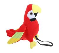 Qiwieod Peluche Perroquet, Accessoires Perroquet Pirate | Perroquets Vibrant D'accessoire D'épaule, Durable Jouets Perroquets en Peluche Simulé pour Petite Fille Et Garçon, Fournitures 20x14x22cm