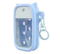 Qiwieod Protège-Bouteille en Silicone pour Gel Hydroalcoolique,Souple et Portable avec Anneau Porte-Clés | Porte-Flacon de Désinfectant pour Main | pour Déplacements École Bureau Sac à Main Fille